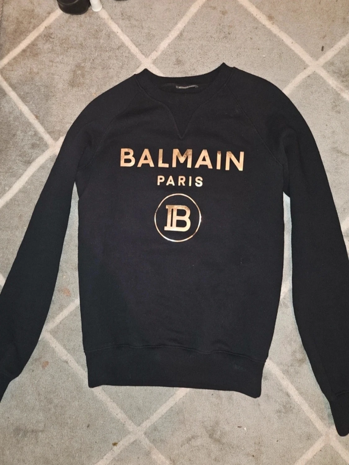 Svart Balmain Paris sweatshirt