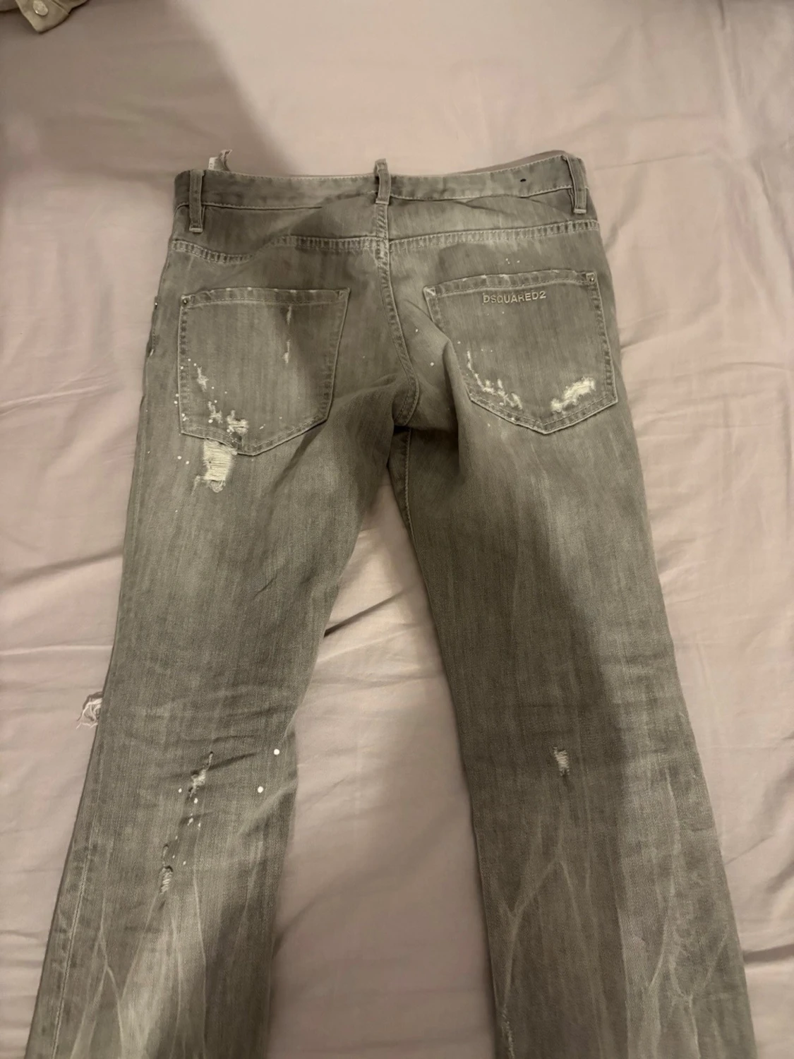 Grå slitna jeans från Dsquared2 - 3