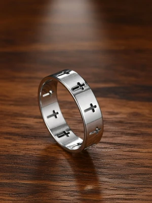 Ring kors - Ring kors i rostfritt stål. Storlek 10