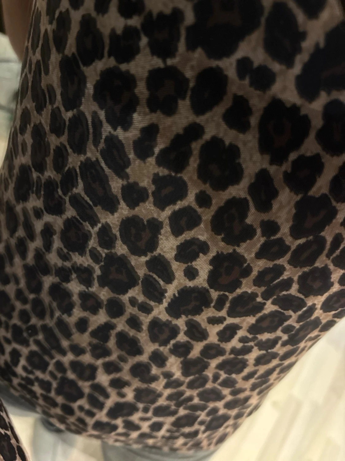 Leopardmönstrad tight topp - 1