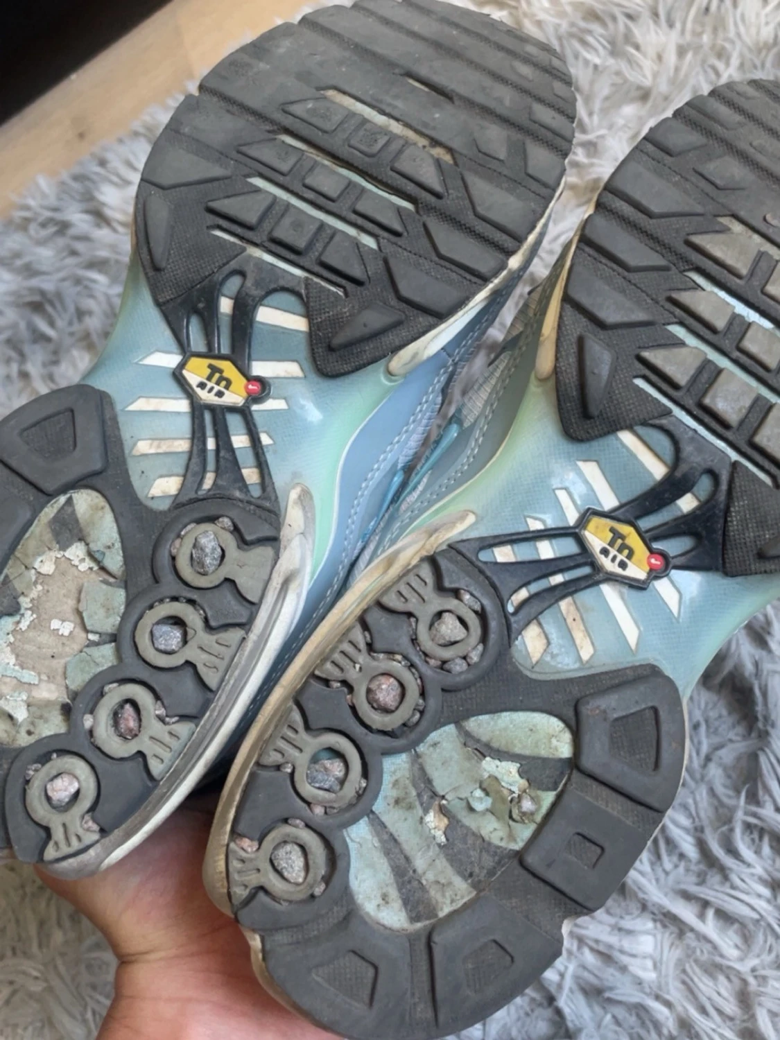 Nike Air Max Plus Tn vita/blå sneakers - 5