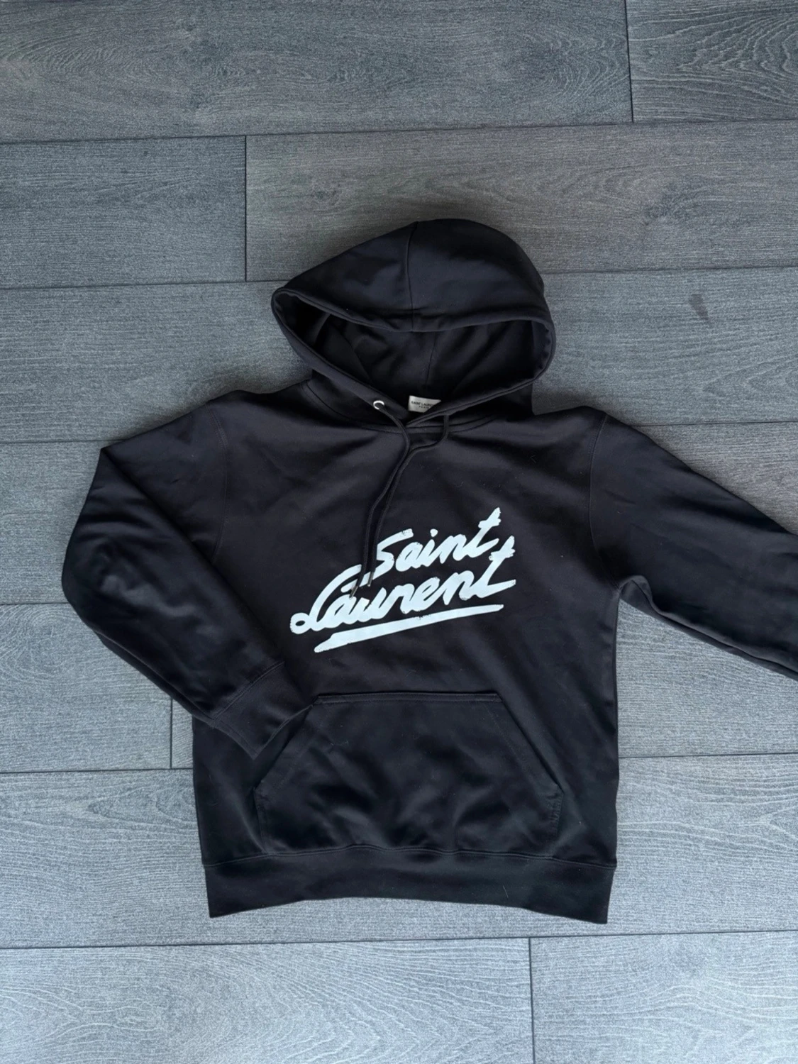 Svart Saint Laurent hoodie