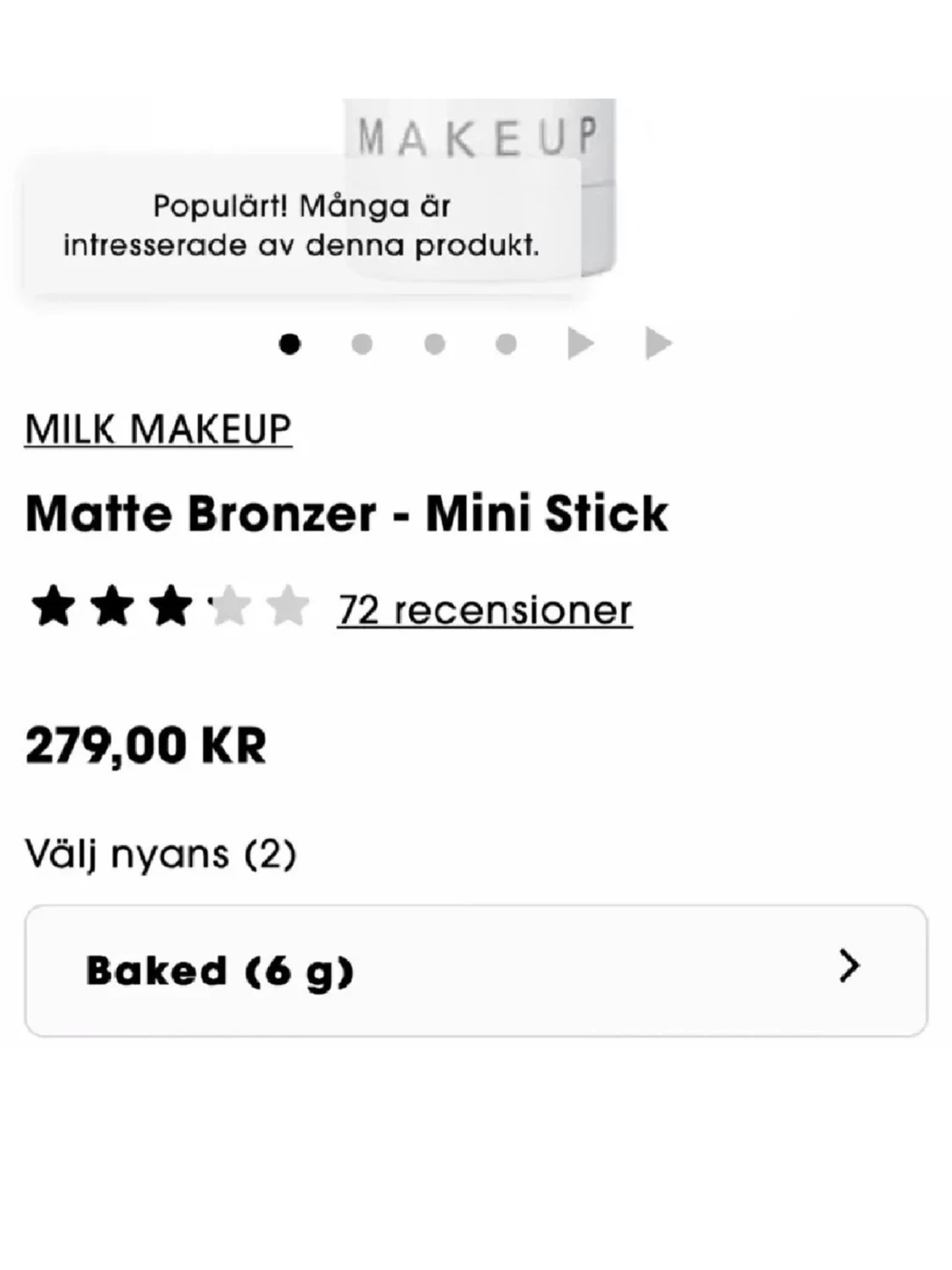 Milk Makeup Matte Bronzer Mini Stick - 1
