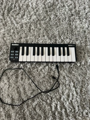 Minikey keyboard - SubZero Minikey är ett kompakt MIDI-keyboard med 25 tangenter i svart och vitt. Perfekt för musikproduktion och ansluts via USB-kabel som medföljer. Keyboardet har kontrollknappar och en ratt för olika funktioner. Smidig och lätt att ta med sig.