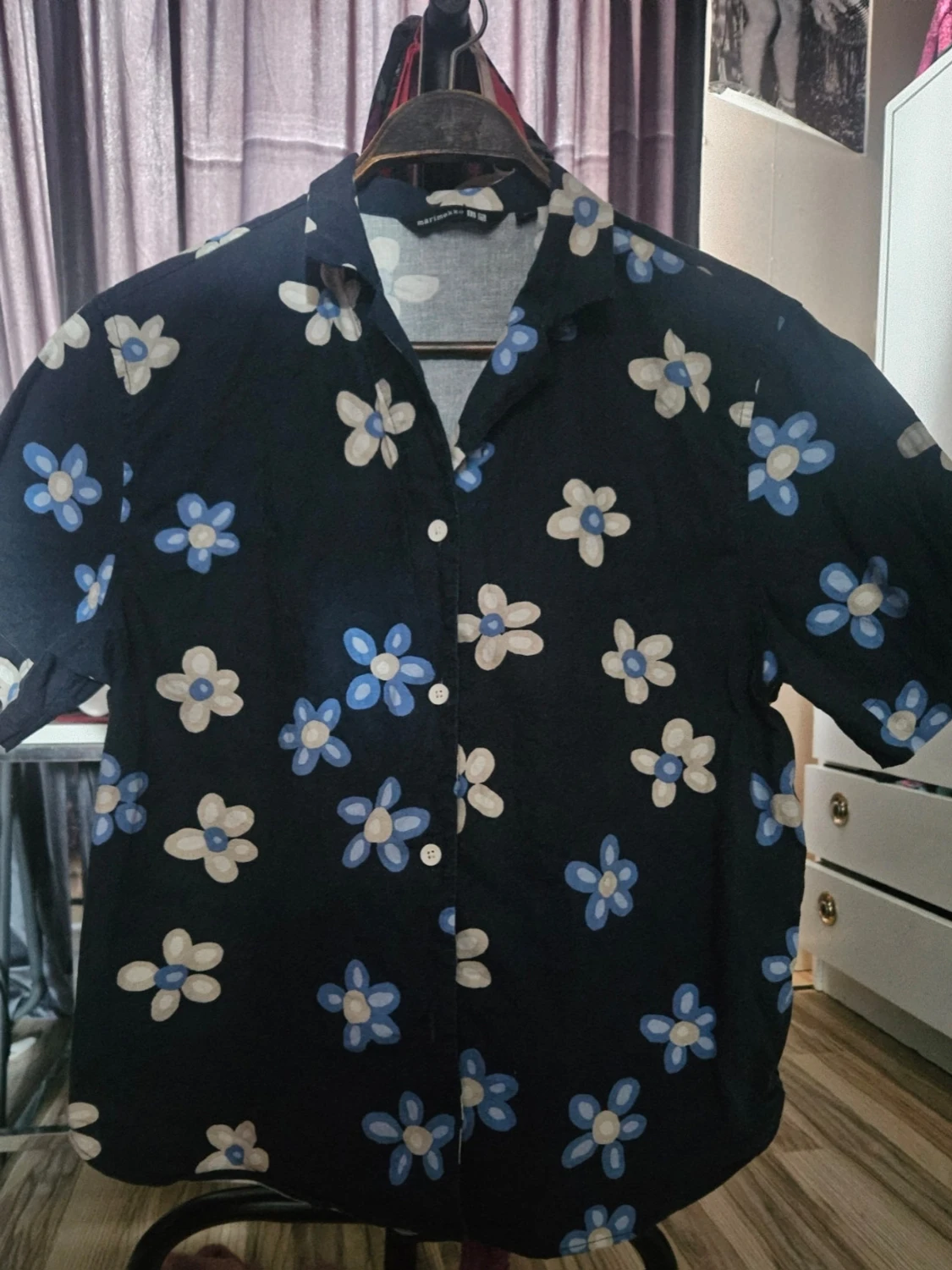 Marimekko skjorta med kort ärm