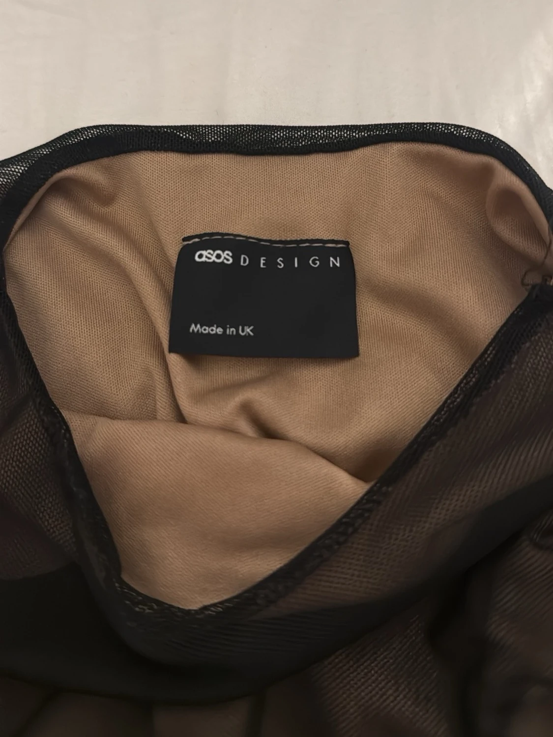 Svart mesh topp från ASOS DESIGN - 1