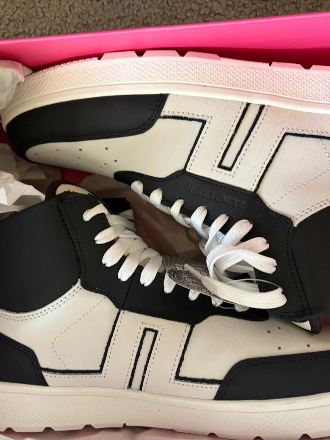 Svarta och vita high-top sneakers J.Lindeberg - 1