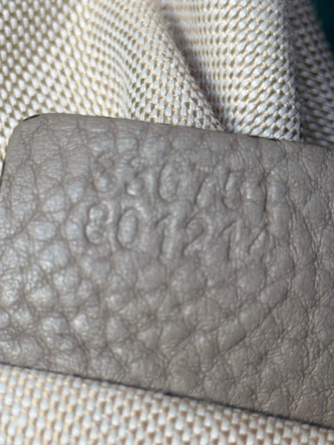 Grå Gucci Soho handväska i läder - 5