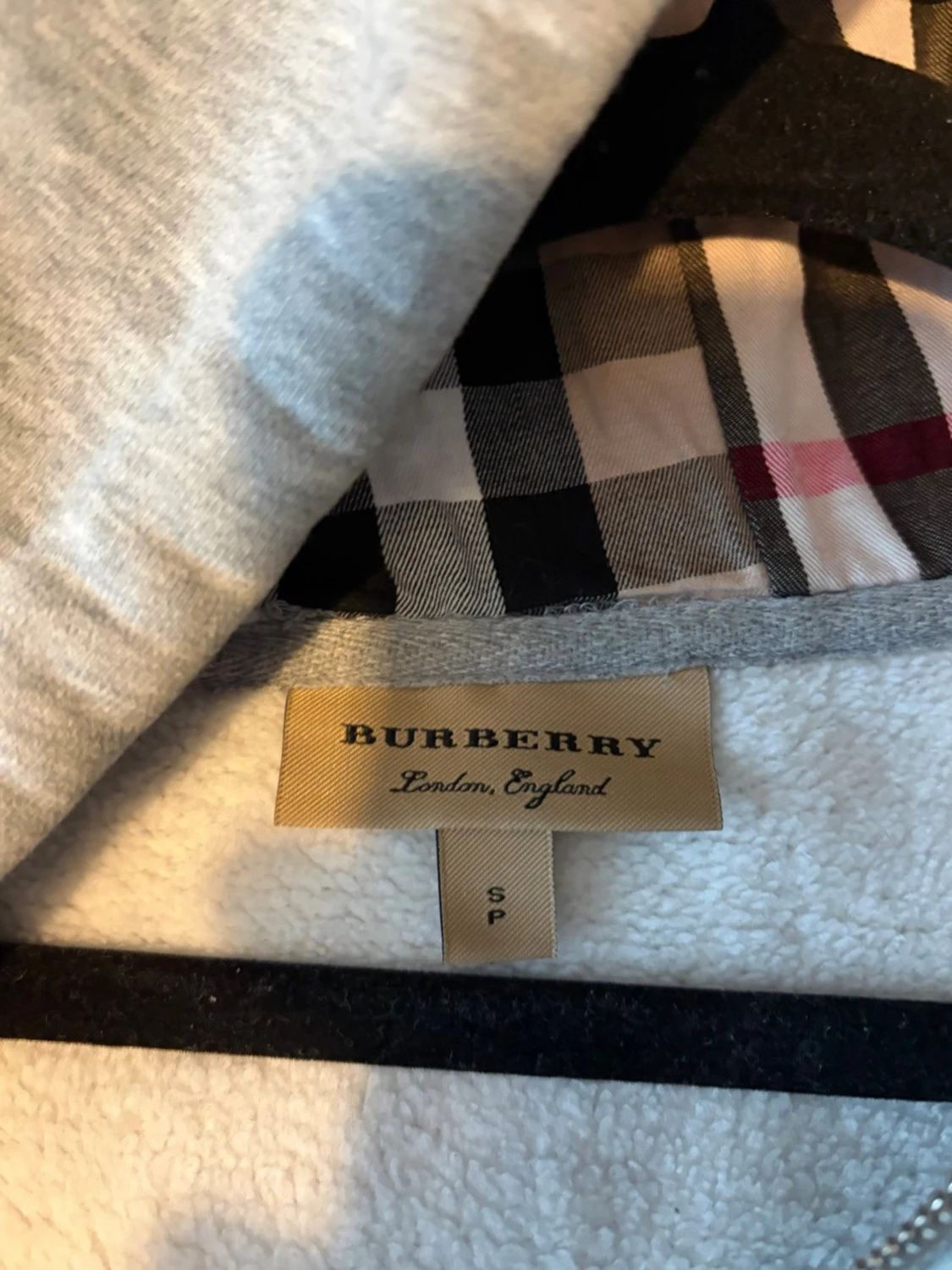 Grå zip hoodie från Burberry - 4