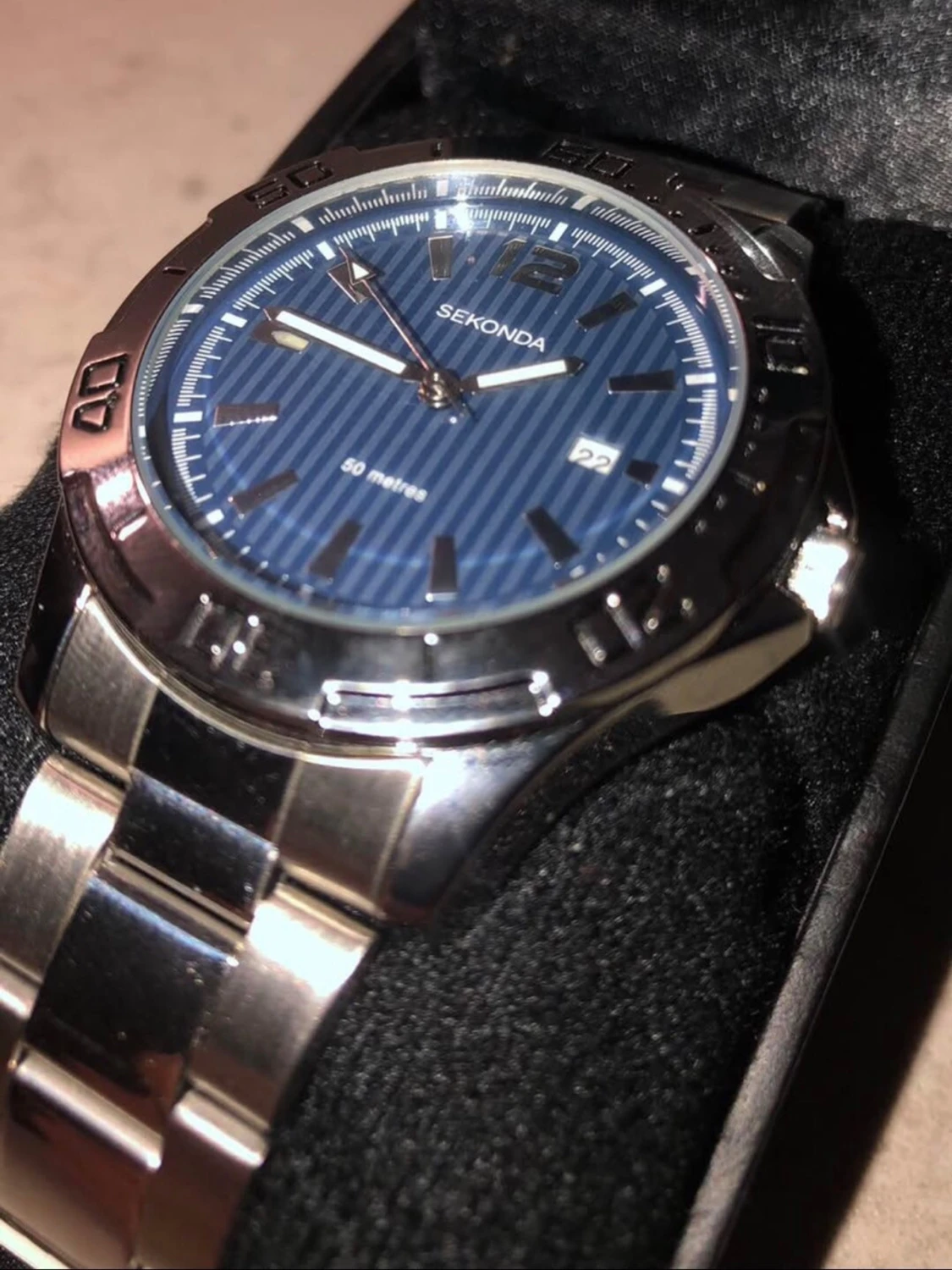 Sekonda silverfärgad klocka - 6