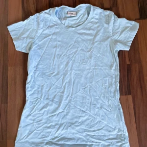 Ljusblå t-shirt - Ljusblå t-shirt i strl S. Skrynklig då den legat bortglömd i garderoben. Endast använd 1 gång så i mycket bra skick. Frakt på 55kr tillkommer (S kuvert Postnord). Betalning sker via Swish