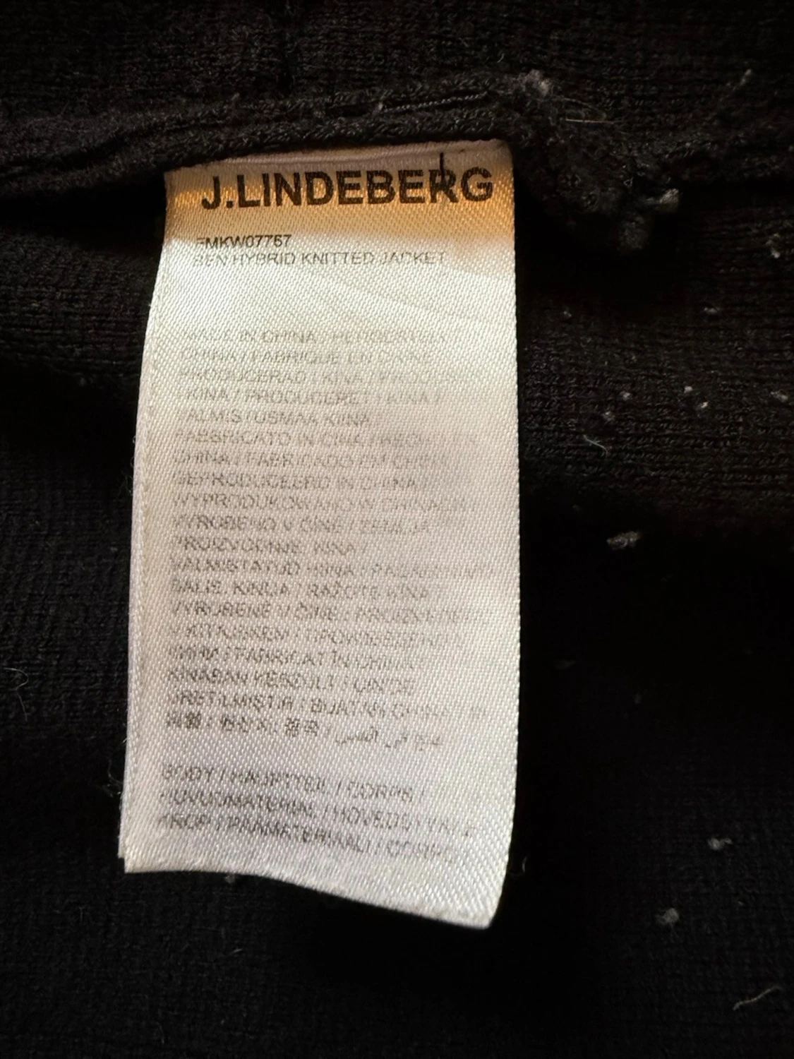 Svart j Lindeberg cardigan/jacka - 2
