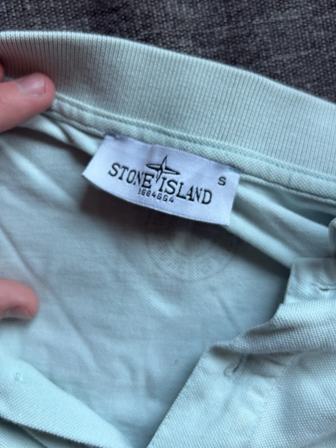 Ljusgrön pikétröja från Stone Island - 2