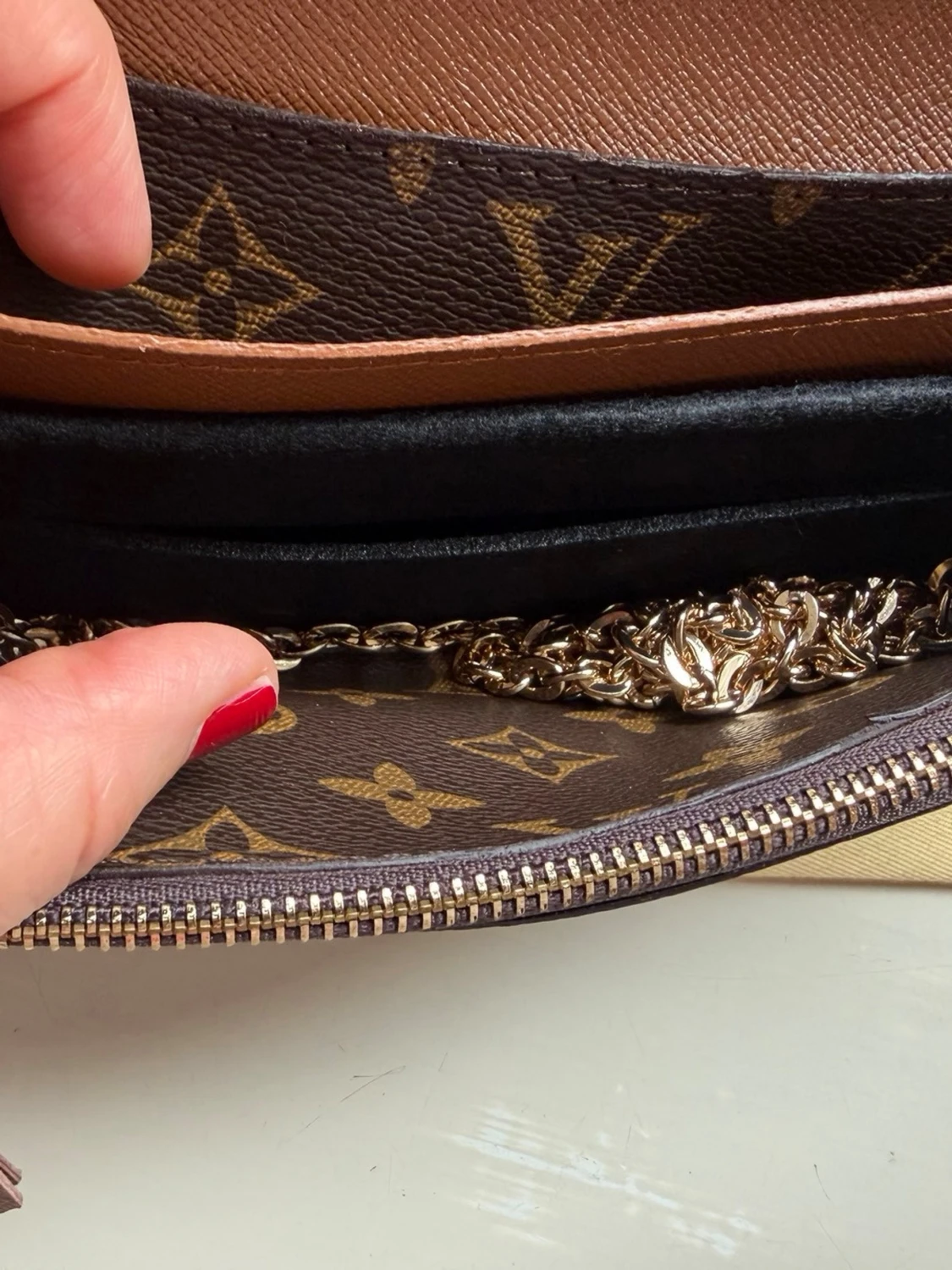 Klassisk monogram long wallet / crossbody - 3