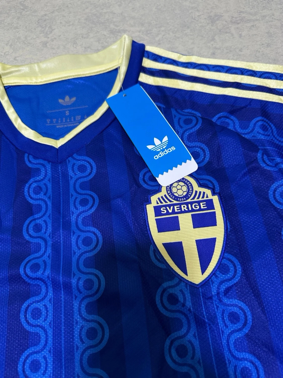 Blå Sverige fotbollströja Adidas - 1