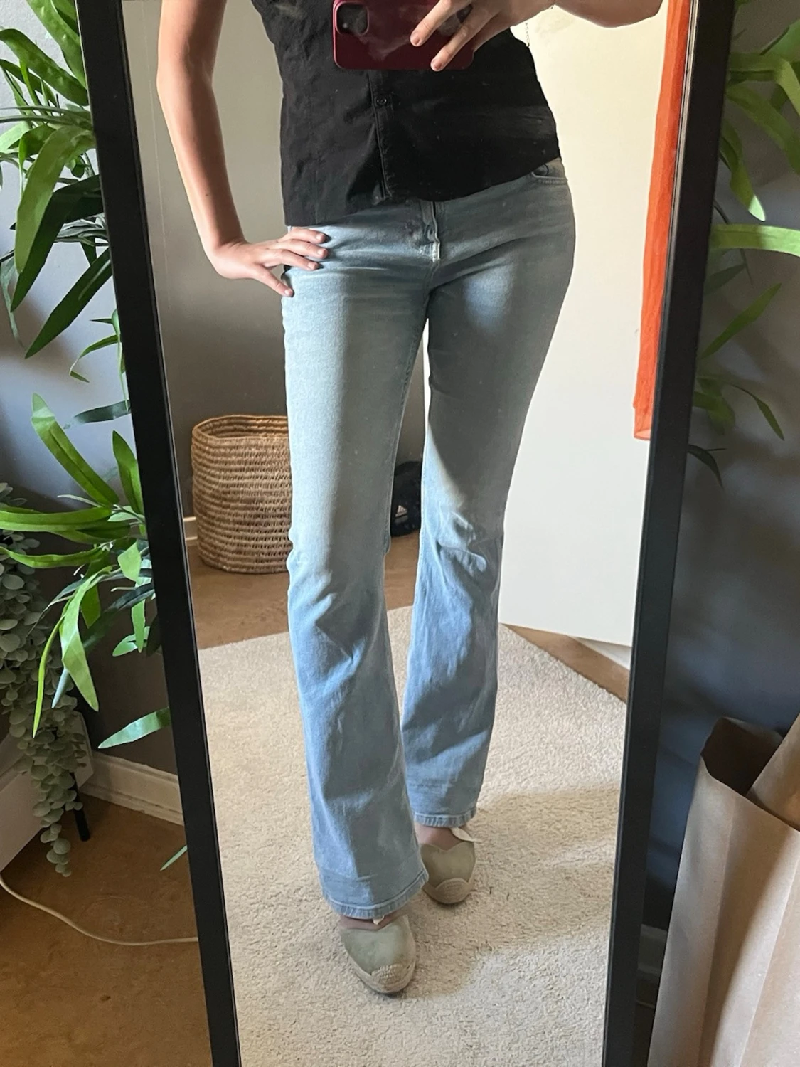 Lågmidjade jeans