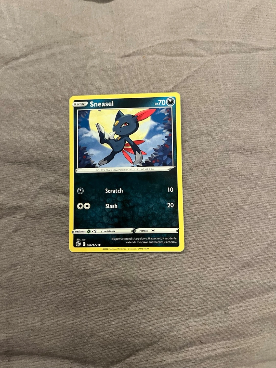 Pokémonkort Sneasel