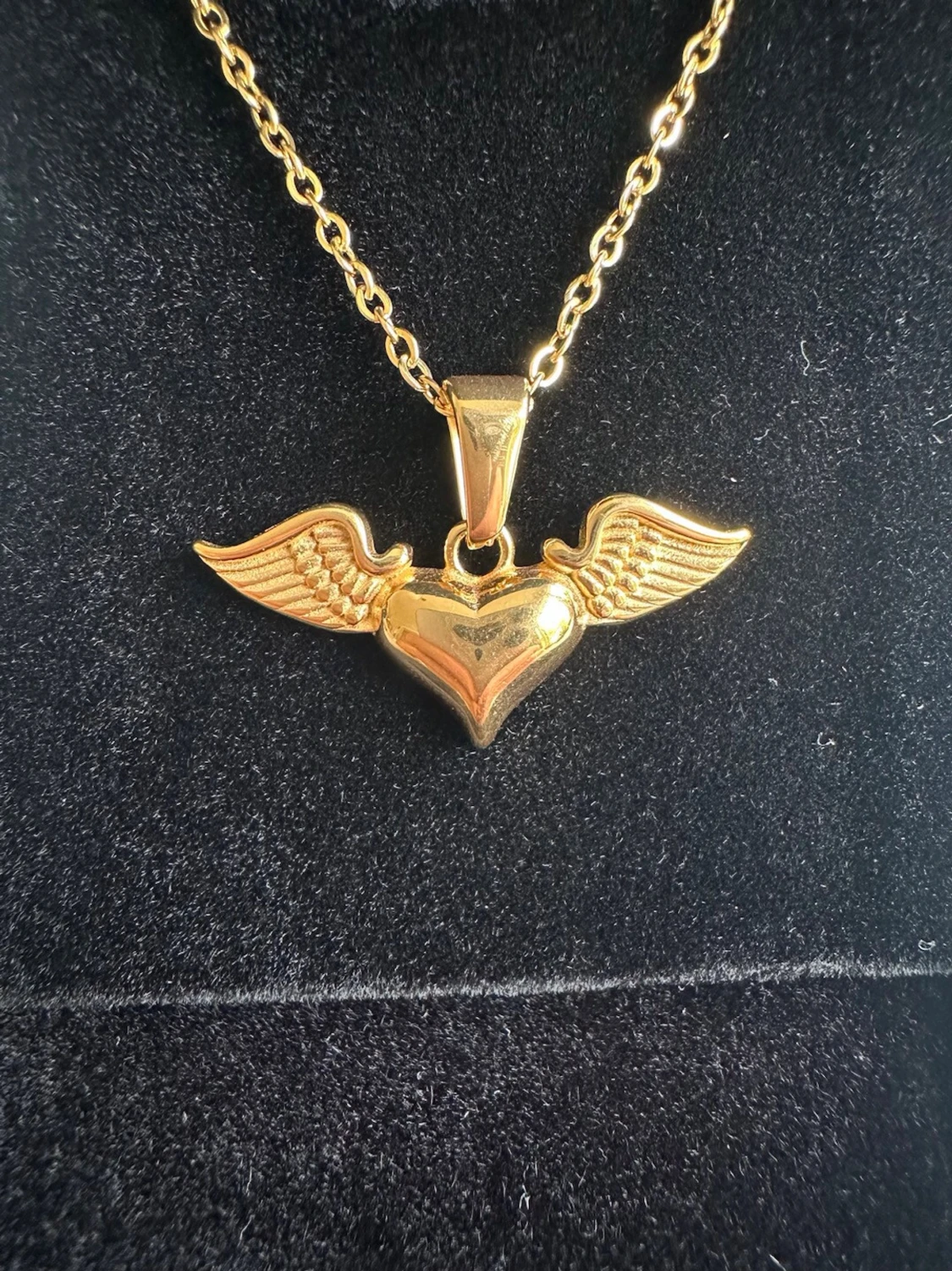 Flygande hjärta halsband  - 2