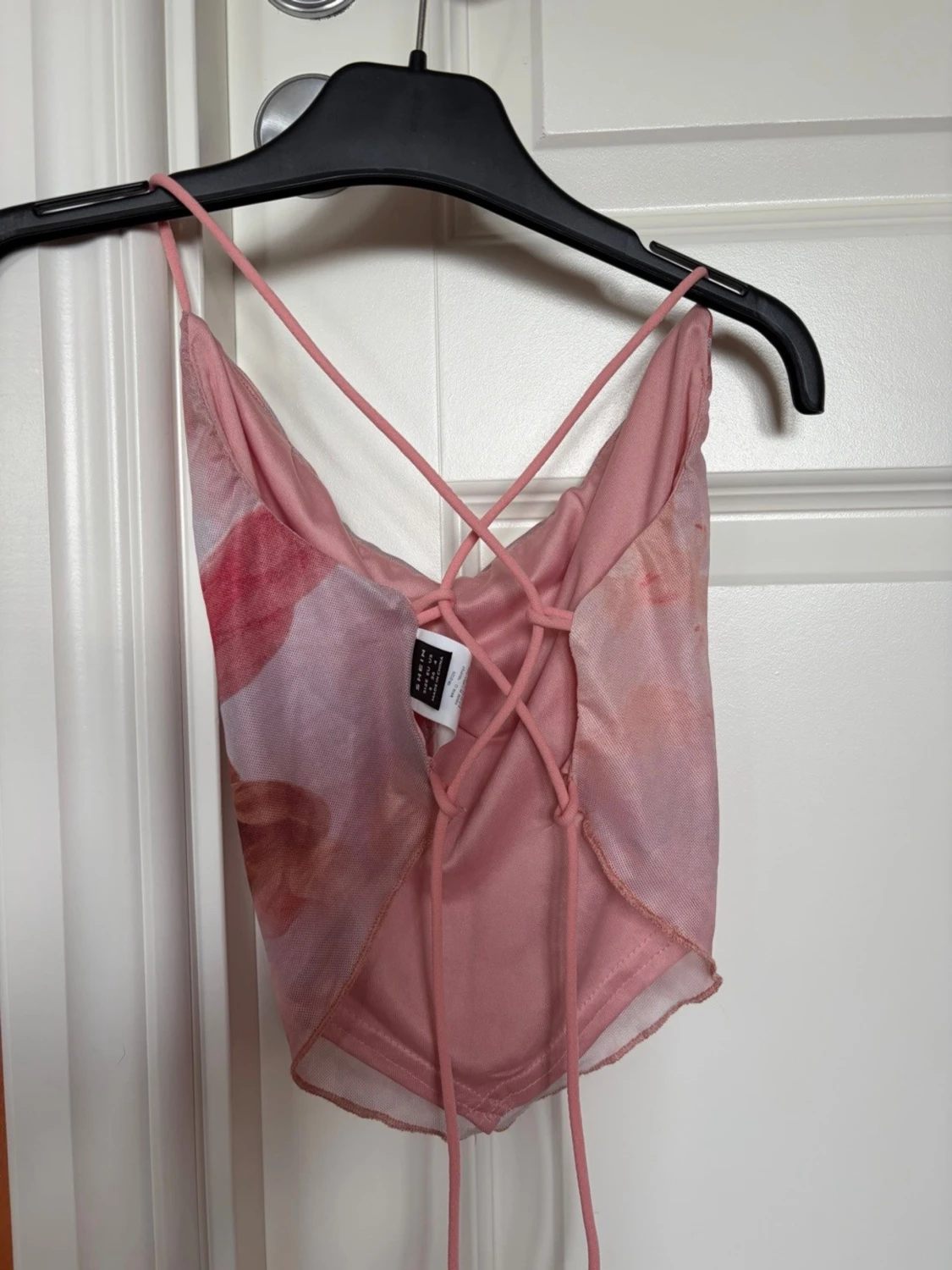 Rosa änglamönstrad linnetopp - 1