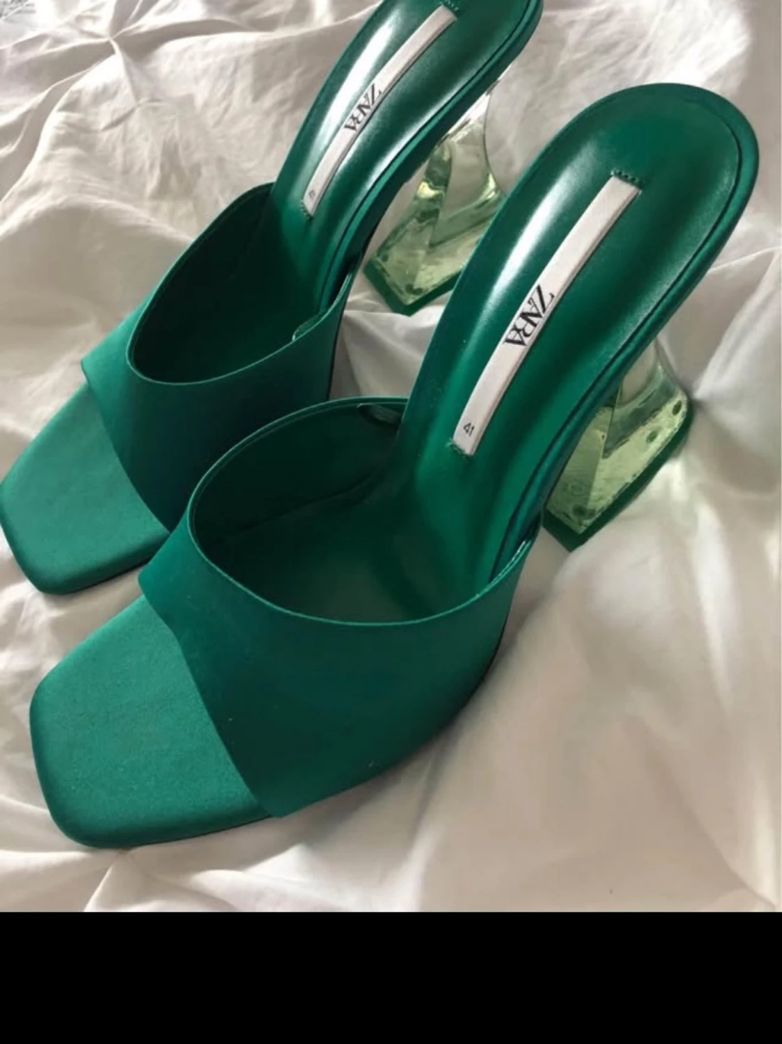Gröna slip-in klackar från Zara - 2