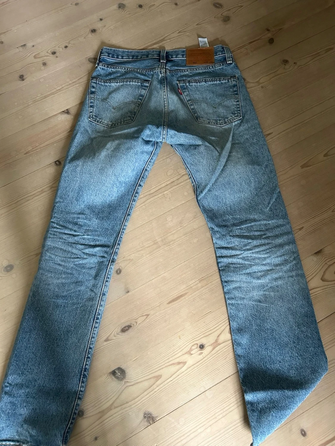 Levi's ljusblå raka jeans