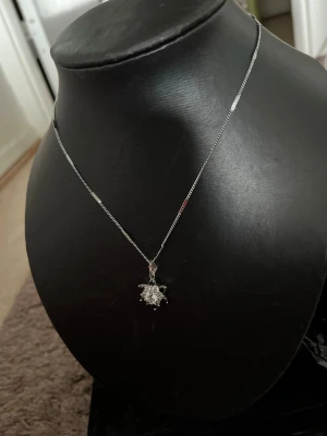 Silverhalsband med sköldpaddshänge - Snyggt silverfärgat halsband med ett hänge i form av en sköldpadda dekorerad med små pärlor. Kedjan är tunn och elegant, perfekt för att ge en unik touch till din stil. Passar dig som gillar djurmotiv och detaljerade smycken.