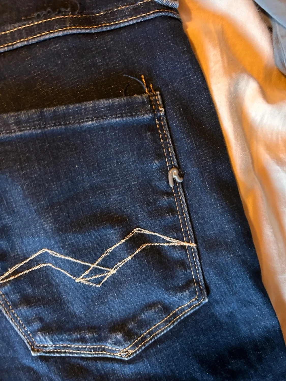 Mörkblå replay jeans Anbass - 2