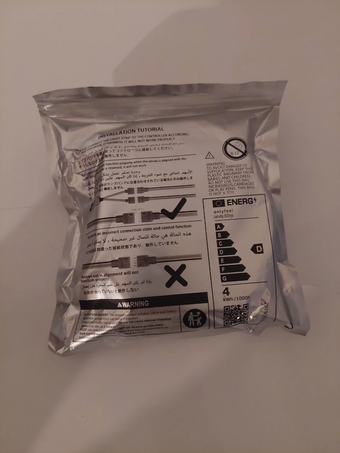 20m LED-ljusslinga RGB med USB-kontakt - 4