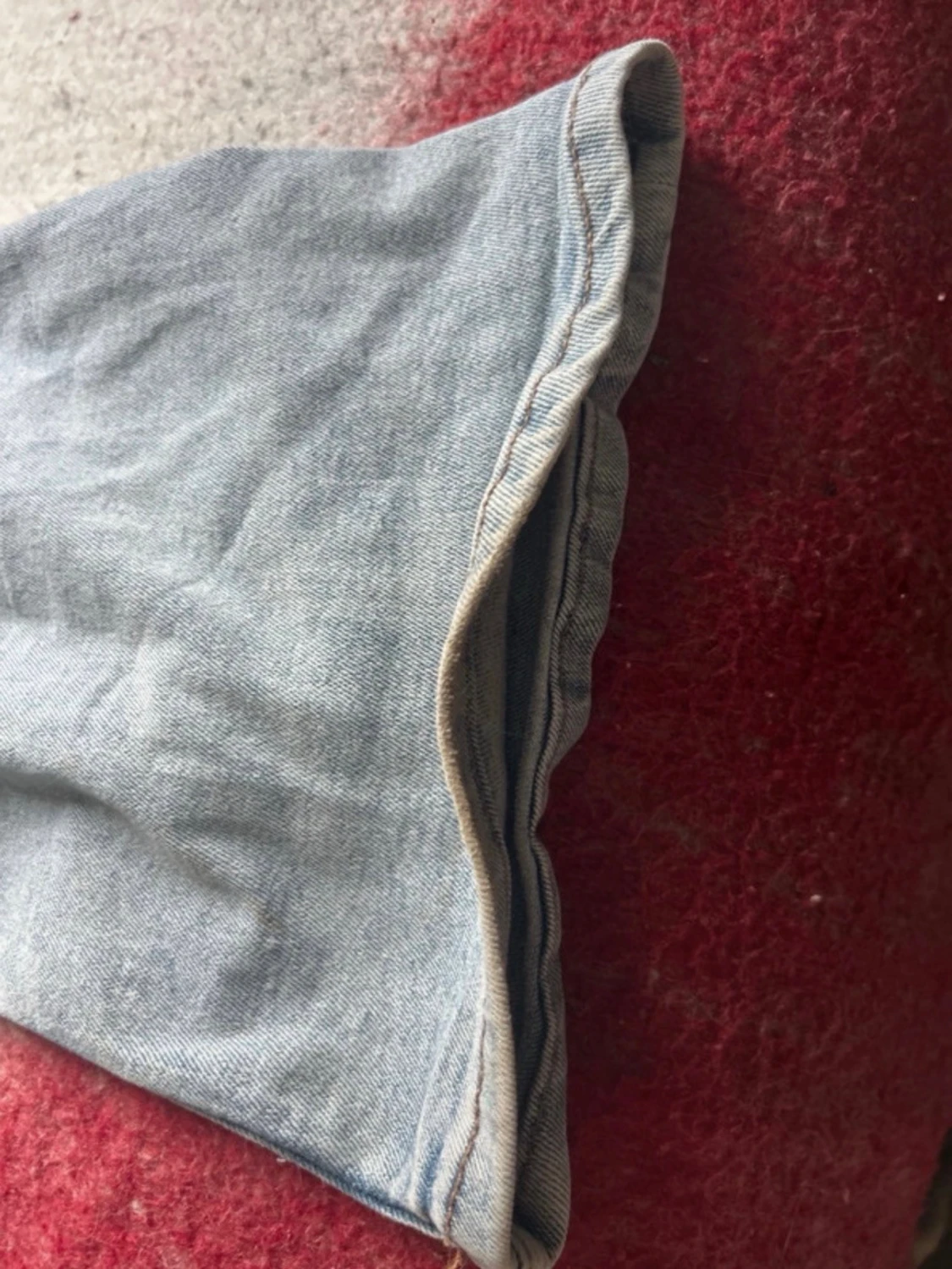 Ljusblå bootcut size s jeans - 3