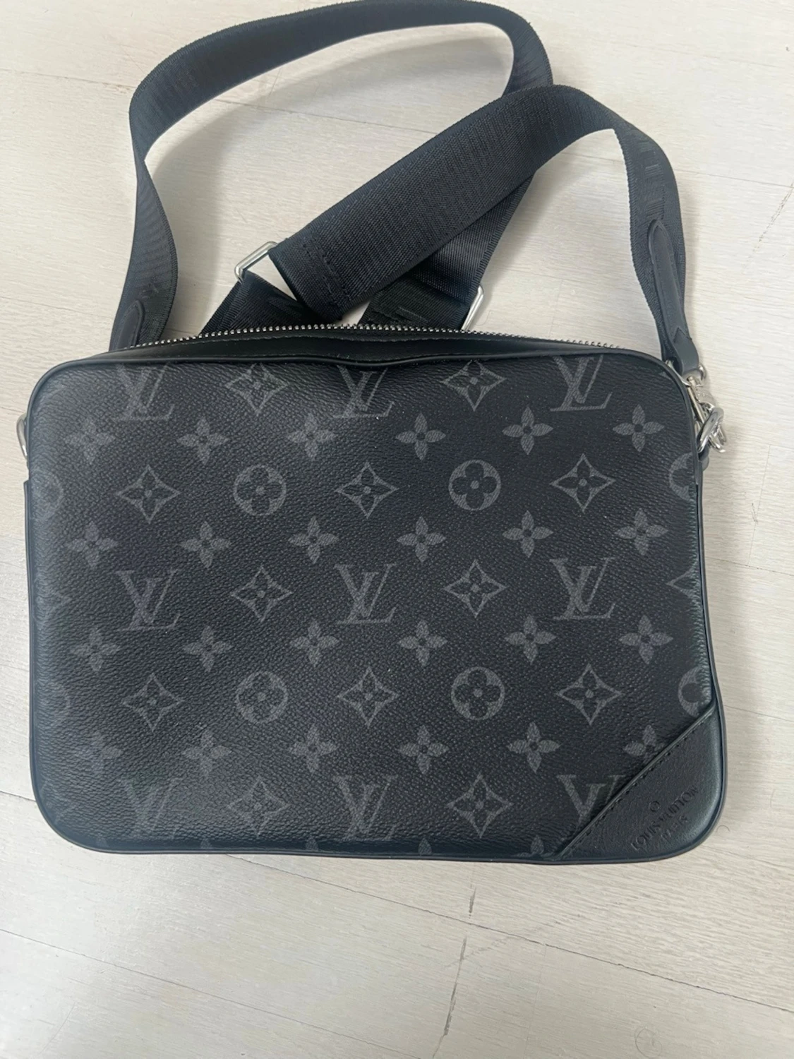 Monogram axelväska svart - 5