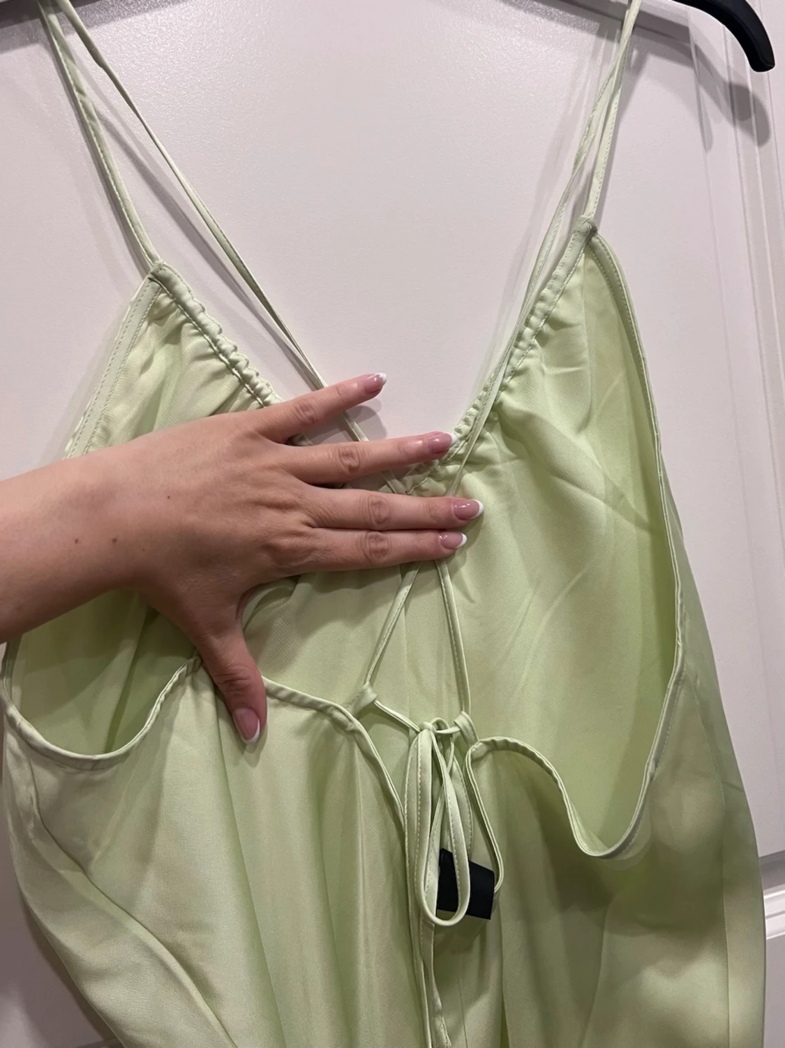 Ljusgrön långklänning från Lindex - 2