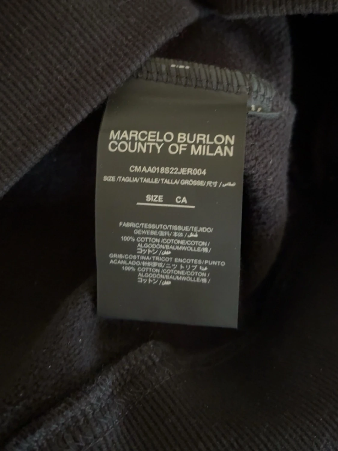Svart sweatshirt från Marcelo Burlon - 5