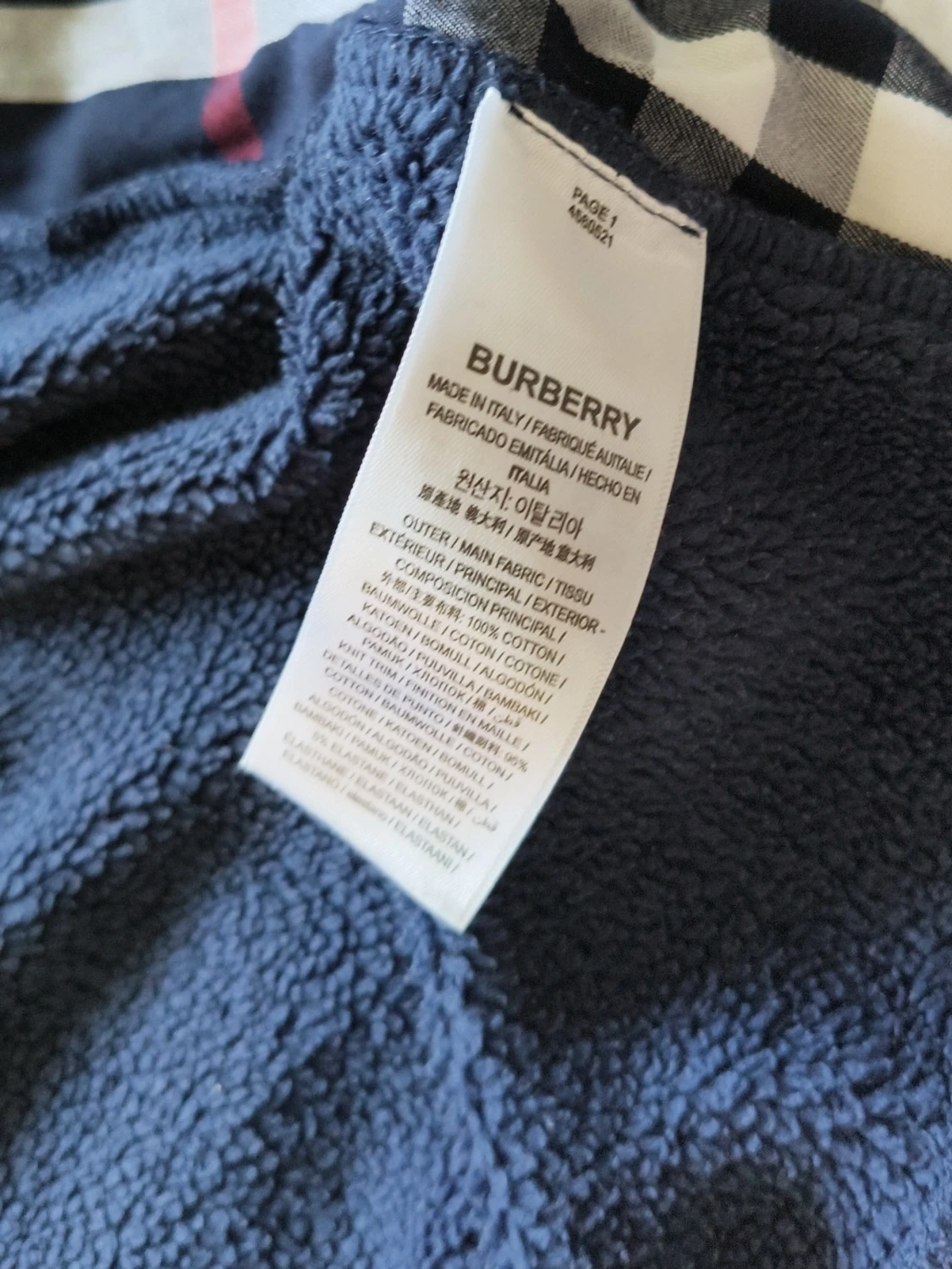 Mörkblå hoodie från Burberry - 4
