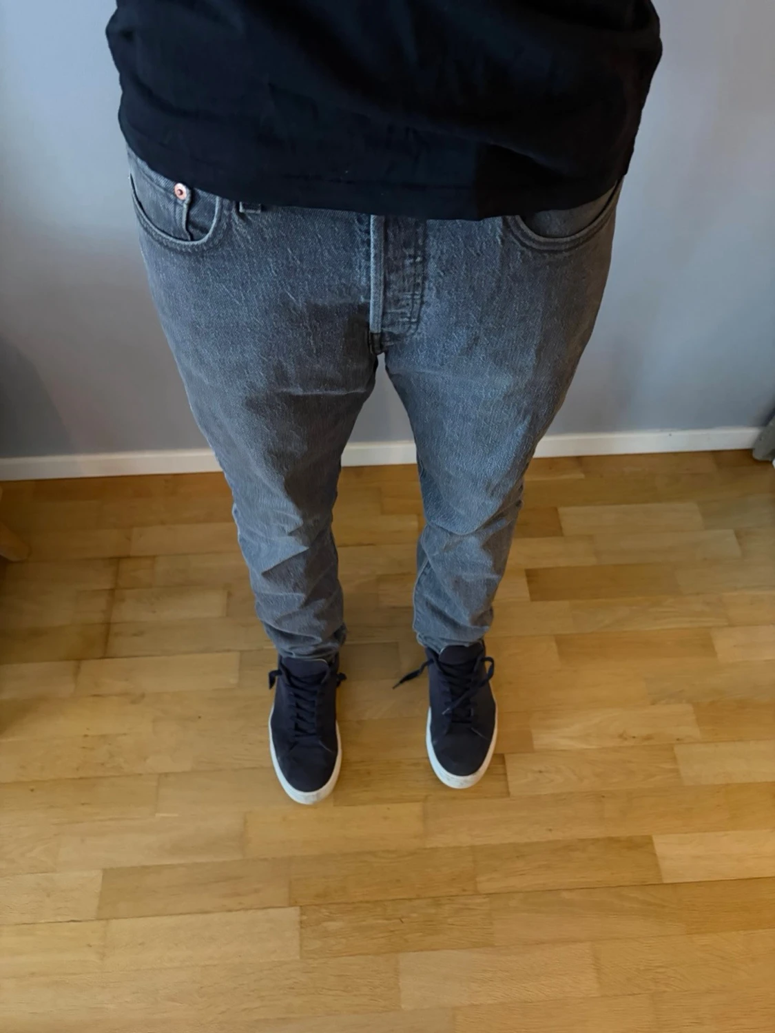 Levis 501 grå jeans W28 L30 - 4