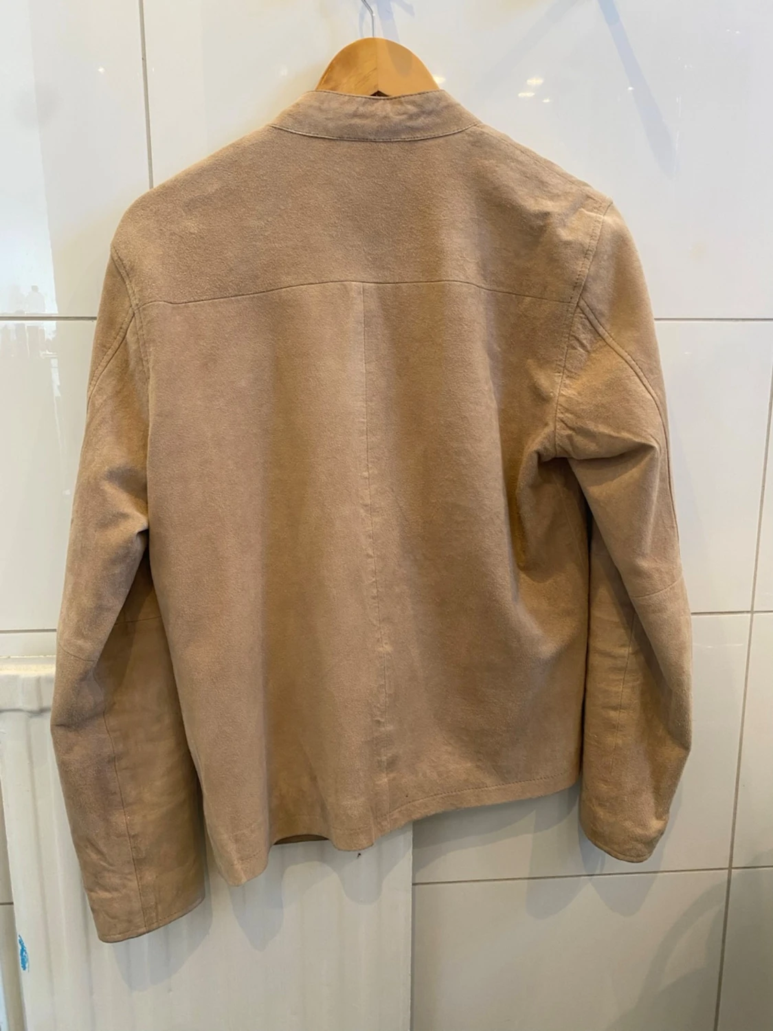 Beige mocka jacka William Strouch - 1