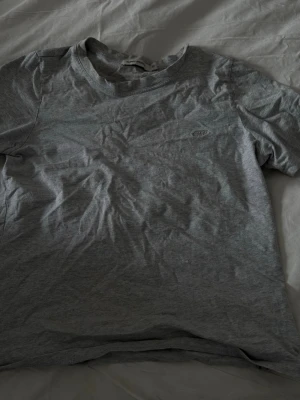 Grå t-shirt från Carin Wester - En basic grå t-shirt från Carin Wester i mjuk bomull. T-shirten har rund halsringning, korta ärmar och en liten broderad logga på bröstet. Perfekt till jeans eller shorts för en enkel och clean look.