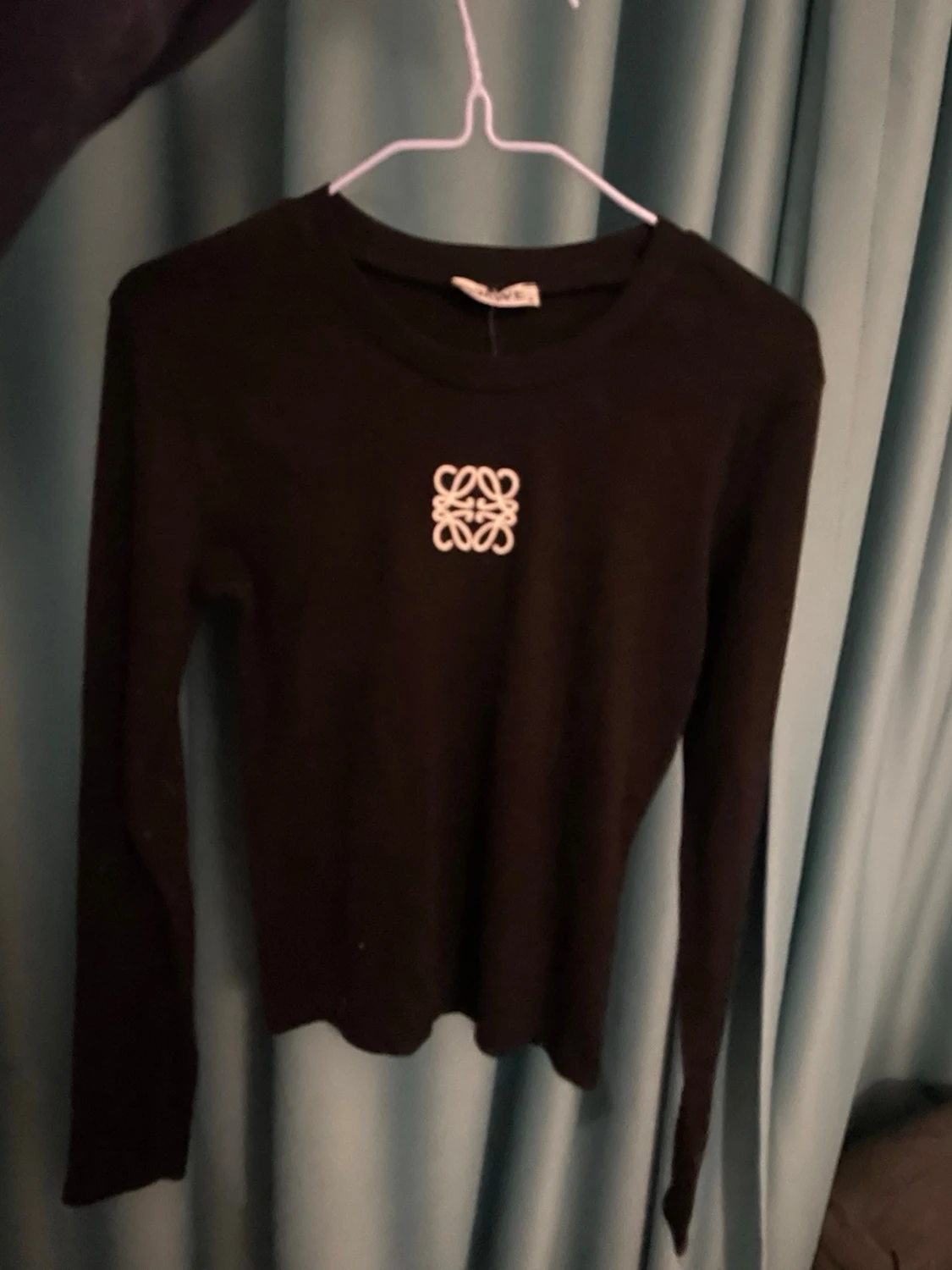 Svart långärmad topp från Loewe - 1