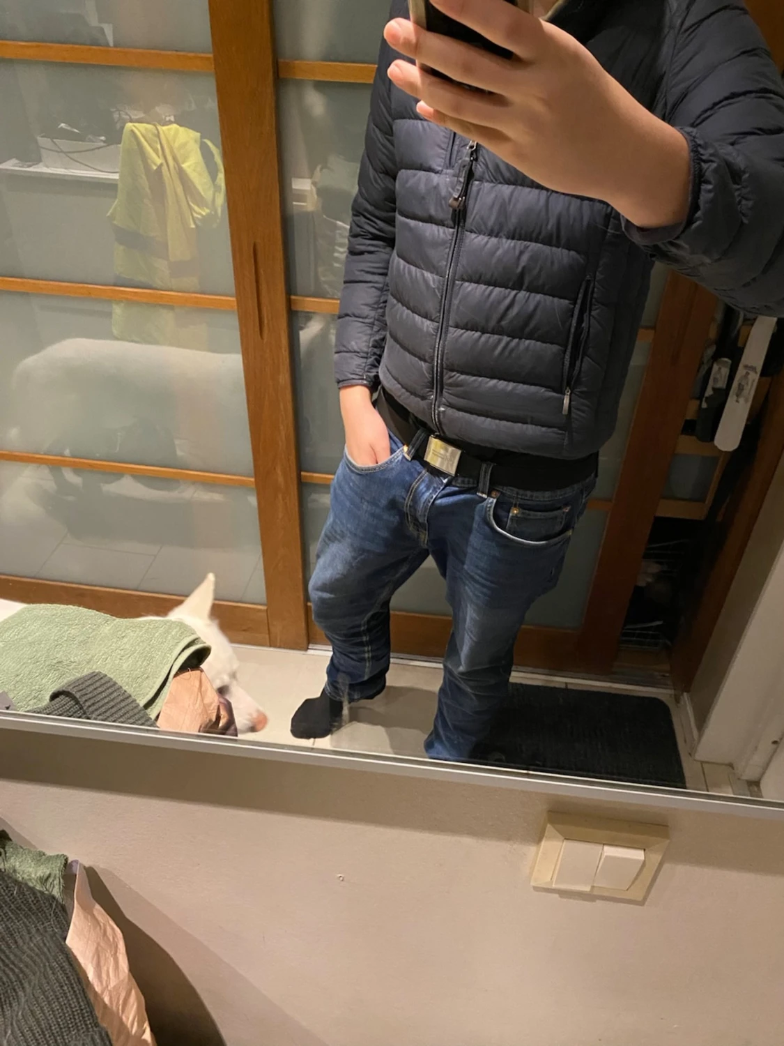 Mörkblå dunjacka från Parajumpers