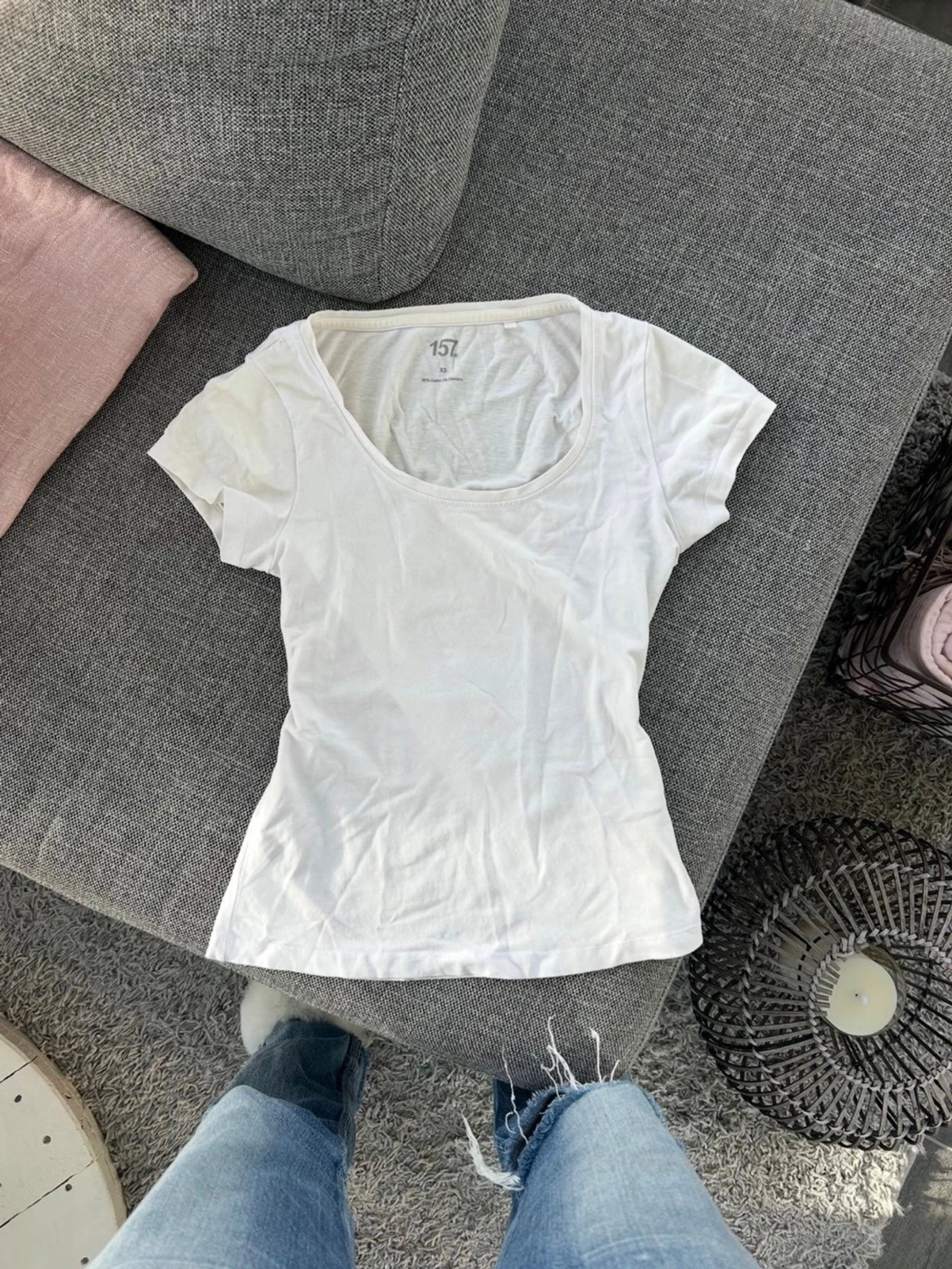 Vit basic t-shirt  - 2