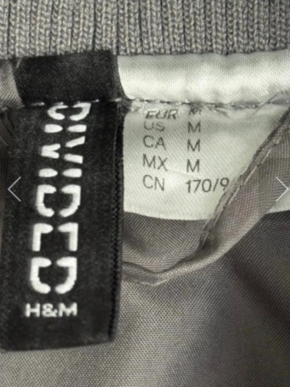 Grå bomberjacka i teddy från HM - 6