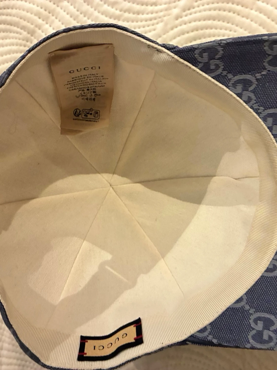 Blå denimkeps från Gucci - 1