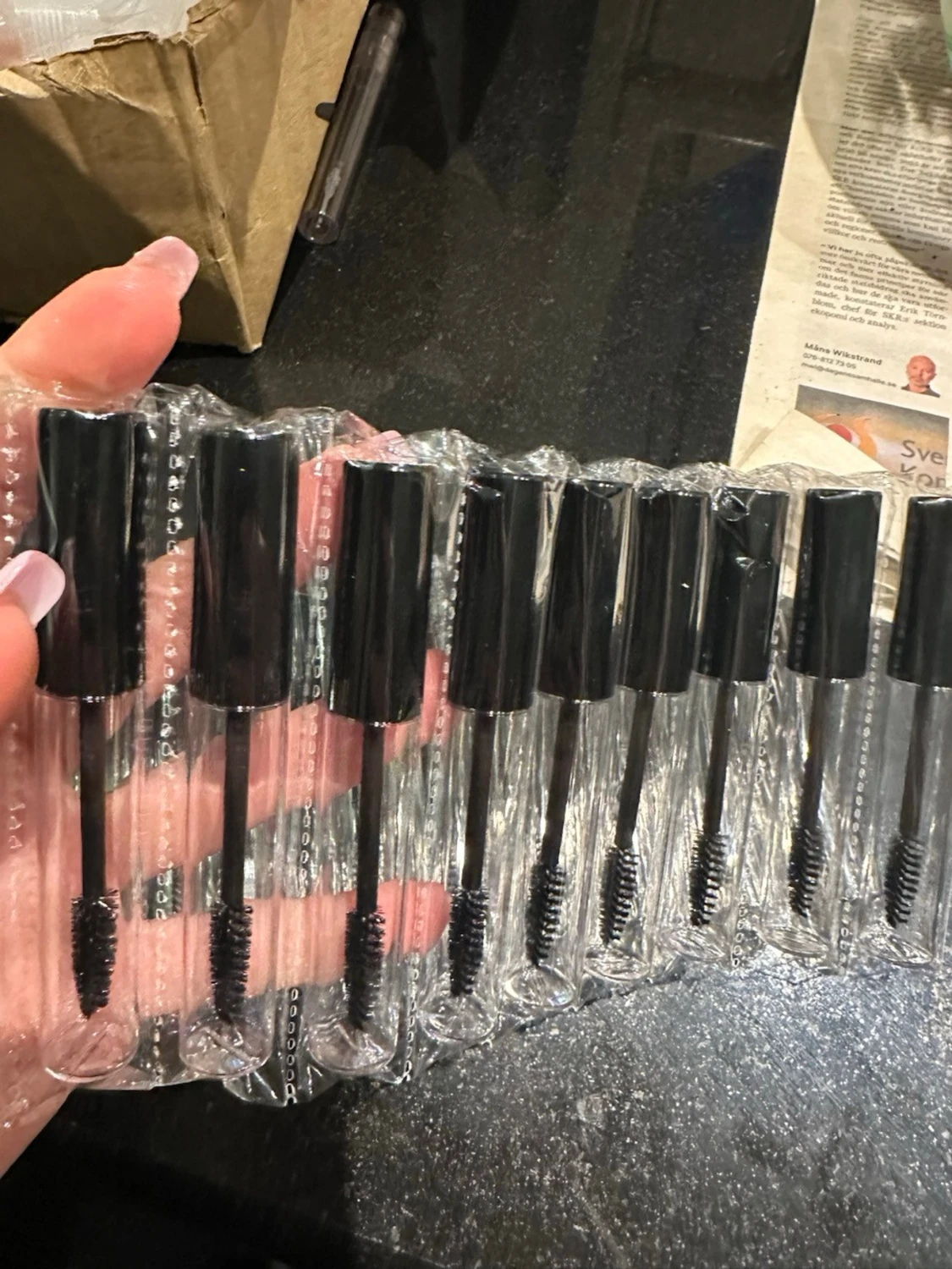 Transparenta tomma mascaratuber 20-pack - 1