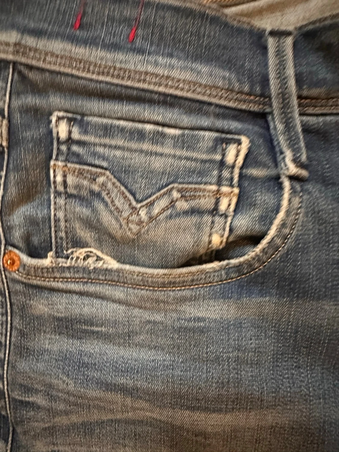 Blå slim fit jeans från Replay - 2
