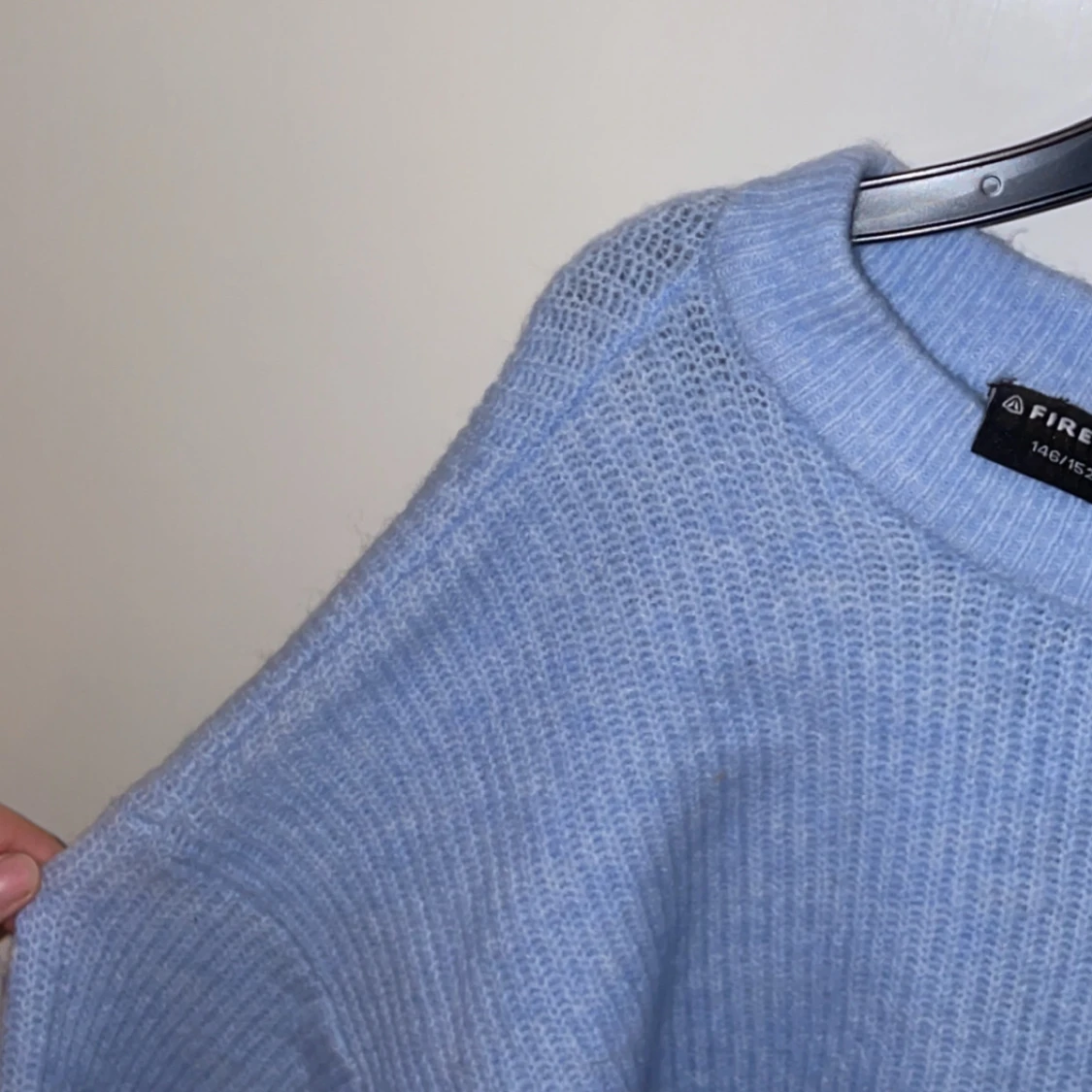 Ljusblå stickad tröja från Firefly - 4