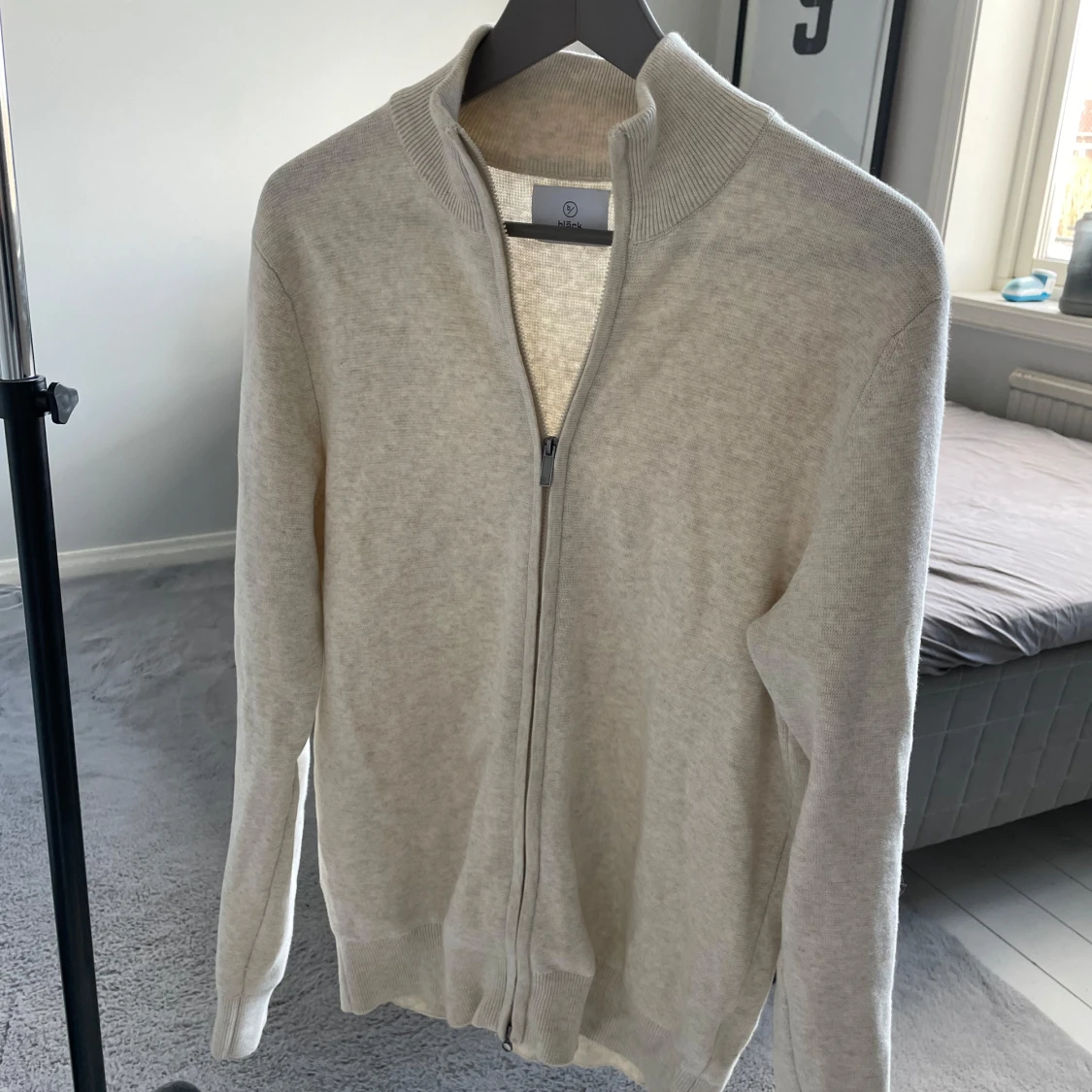 Beige full zip