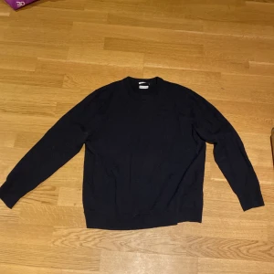 Blå tröja från These Glory Days - Säljer en stilren svart tröja från These Glory Days, tillverkad i mjuk merinoull. Perfekt för kyligare dagar med sin klassiska design och bekväma passform.