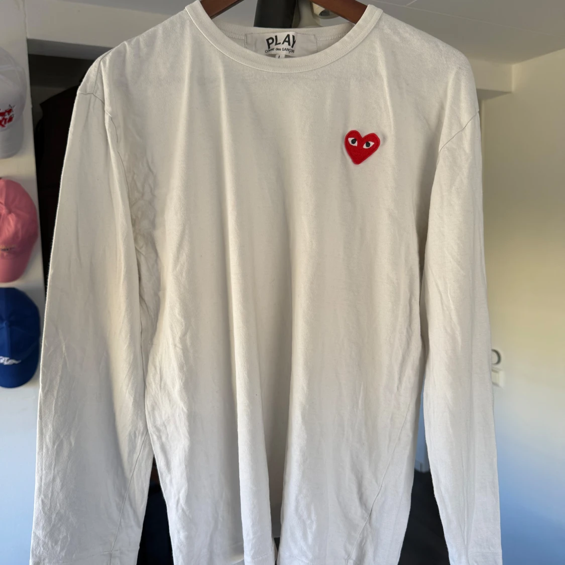 Vit långärmad tröja från Comme des Garçons