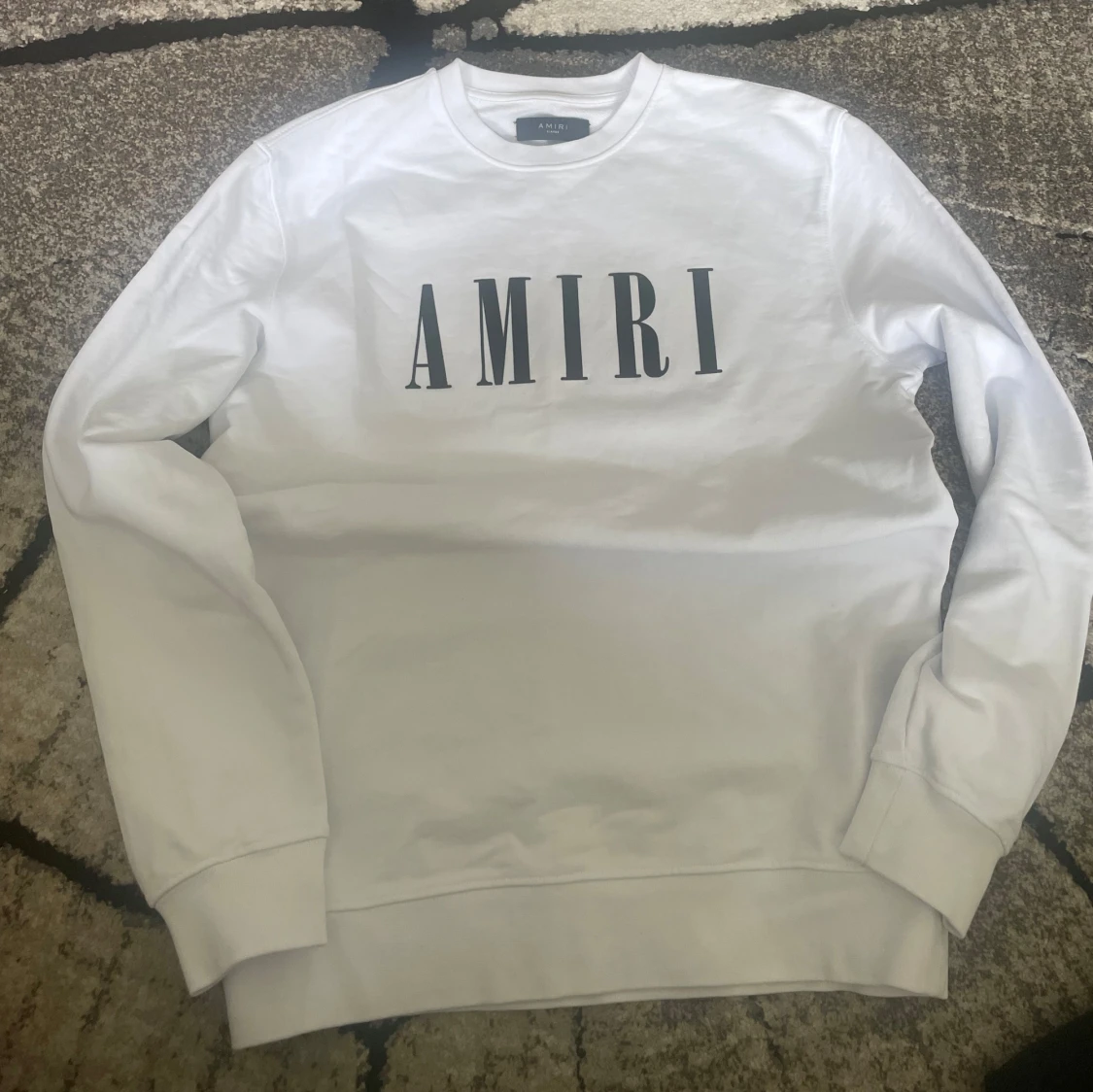 Vit sweatshirt från Amiri L-XL