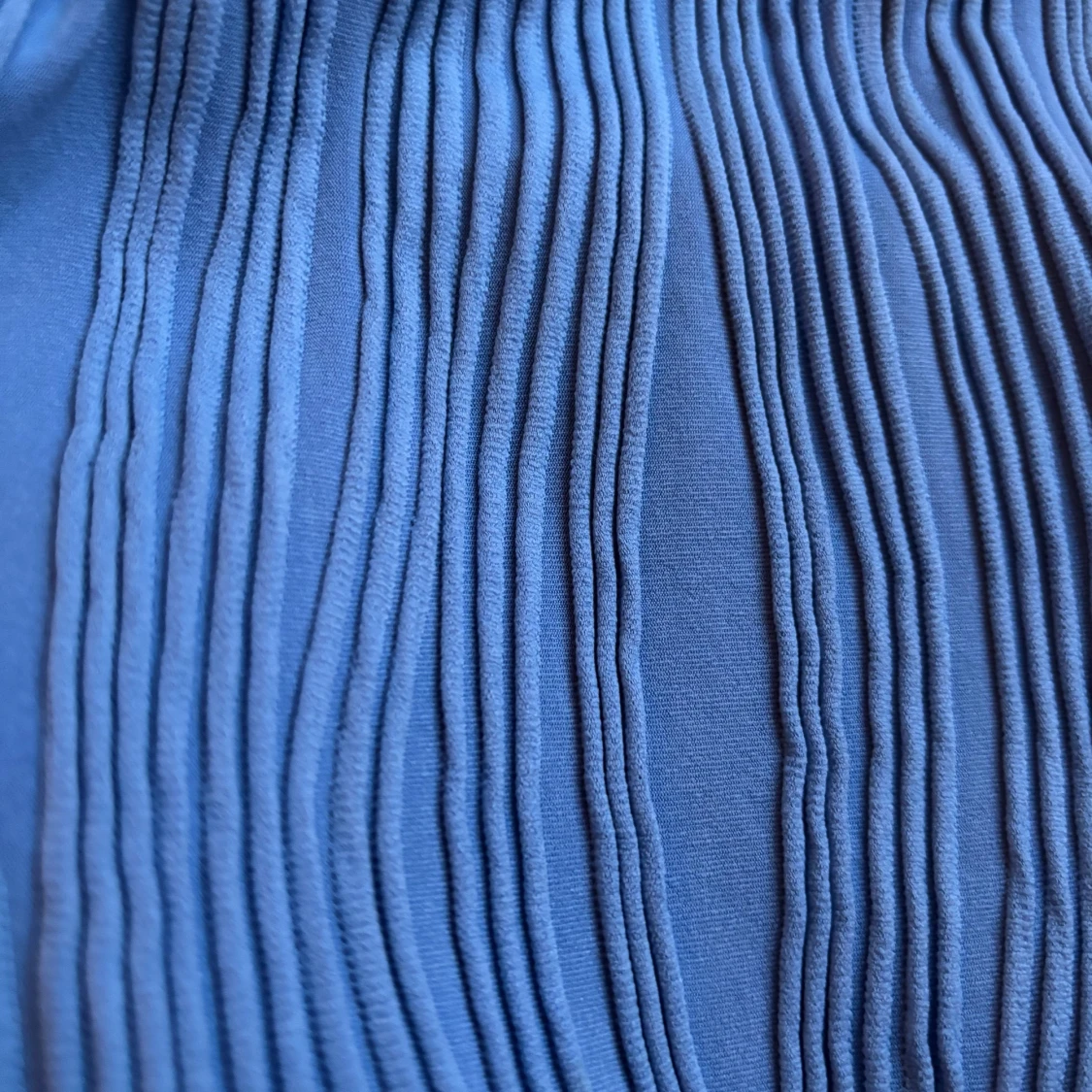 Blå tubtopp med struktur - 1