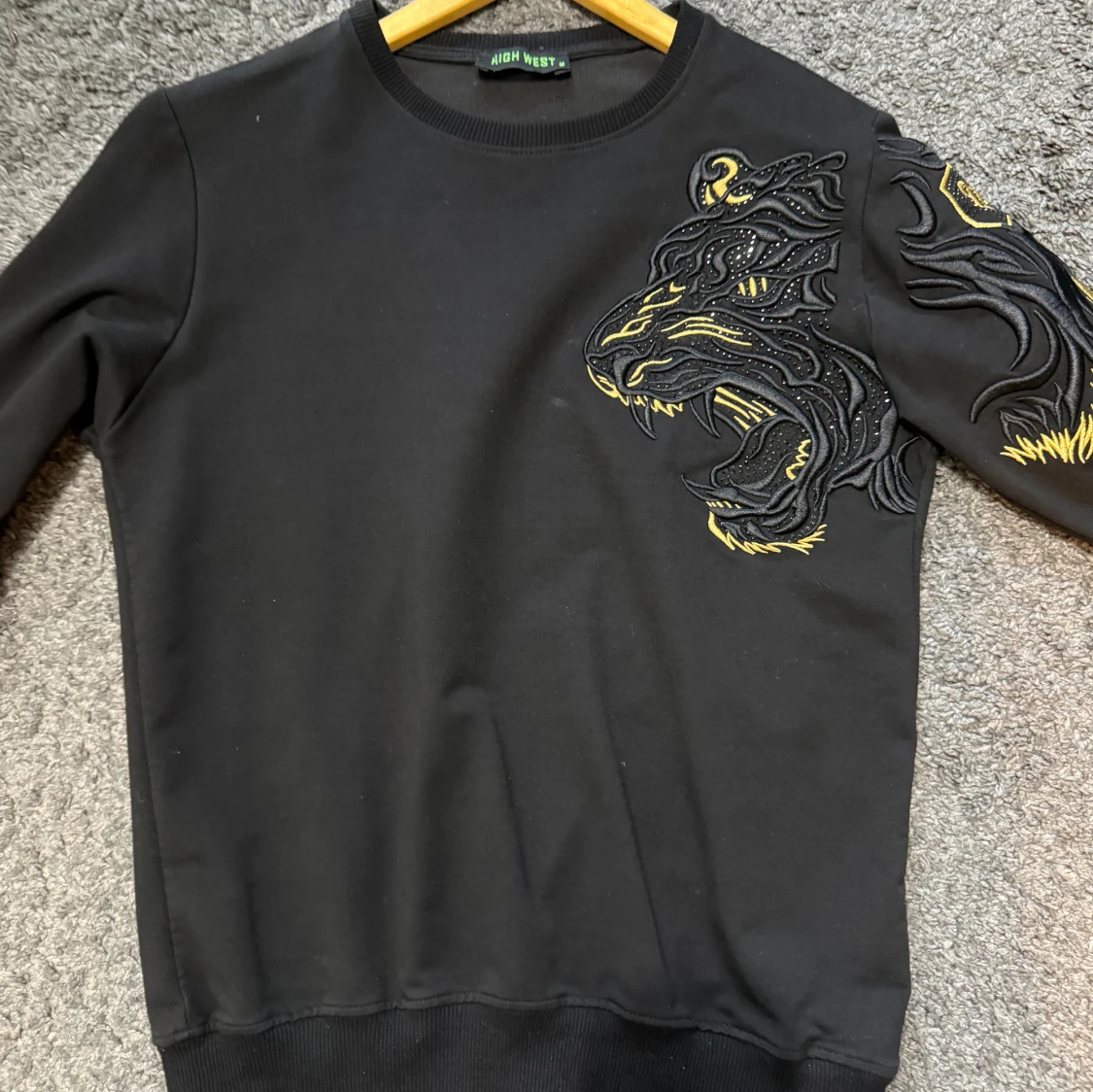 Svart sweatshirt Philip plein märke